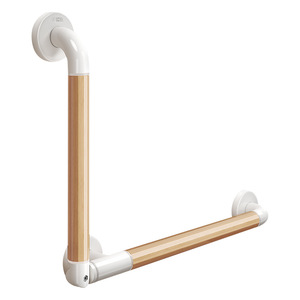 Barre d'appui en forme de L en alliage d'aluminium, antidérapante, pour salle de bain, toilettes, personnes âgées, handicapées, capacité de charge de 150 kg - Product Image 2
