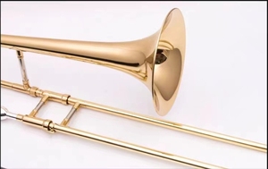 <span class=keywords><strong>Trombone</strong></span> alto en bois laqué or - Product Image 4