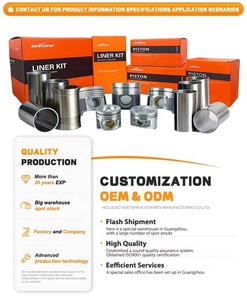 K47A-11-SAO Suku Cadang Mesin Otomatis K3600 SH Set Piston untuk Mesin Diesel Kia 3.6L Rakitan Piston Alfin dengan Oil Gallery K4Y1-11-SAO - Product Image 5