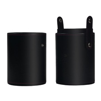 Dongshen Vente en gros Grand porte-pinceaux de maquillage en cuir Logo personnalisé Étui de rangement pour cosmétiques Modèle