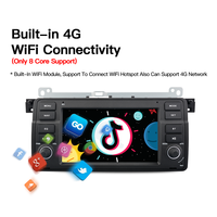 Lecteur multimédia Android 12 Car GPS Navigation Auto Screen CarPlay Pour BMW 3 M3 E46 1999-2005 Radio Magnétophone DSP WIFI