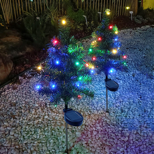 Luci LED Solari IP65 per Albero di Natale, da Esterno, in Materiale ABS, con Picchetto per Giardino, per Vialetti e Prati - Product Image 2