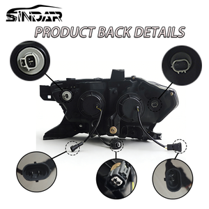 פנסי לד קדמיים לרכב SINDAR, אביזרי תאורה משופרים לטויוטה טאקומה N300 2015-2020 2016-2023, 4 עדשות. - Product Image 3