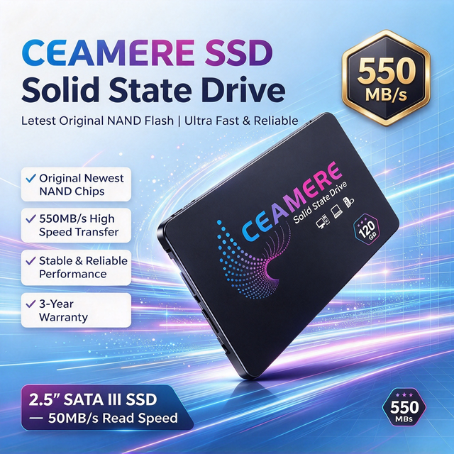 Factory Direct Internal SATA 3.0 SSD Solid State Drive 128GB-1TB High Speed 550MB/s OEM ODM Wholesale