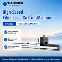 Machine de découpe de tubes en acier inoxydable Tianchen TM2306, haute précision, traitement sans débris, facile à utiliser, prix compétitif, DXF