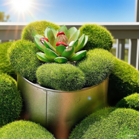 Pierre de roche en mousse personnalisée pierres couvertes de mousse verte fausse mousse plante artificielle pierre de mousse pour la décoration intérieure