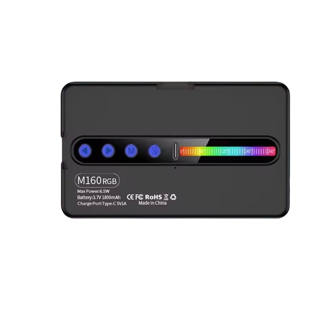 New Portable RGB LED Video Camera Fill Light Live Vlog Photography Photo Studio Lamp Full Color Dimmable