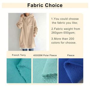Wholesale <b>Women</b> Hoodies Oversize Winter Thick Colorful Custom Embroidery <b>Cardigan</b> <b>Women</b> Zipper Preppy School Style Plain Hoodie - Product Image 3