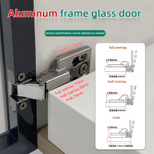 Puerta con Cubierta Delgada de Acero, Cierre Suave Hidráulico, Bisagras Max de 1.2mm de Grosor, Diseño Moderno para Cocina, Hotel, Comedor, Sala de Estar, Baño - Product Image 4