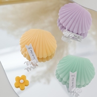 Bougie parfumée artisanale en forme de coquillage en cire de paraffine, cadeau d'anniversaire, nouveauté, bougie parfumée