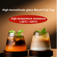 Mug à café en verre borosilicate de haute qualité, design moderne, résistant aux hautes températures, isolé, réutilisable, transparent, sans BPA, compatible micro-ondes