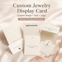 Tarjeta de Cartón para Aretes con Logo Personalizado, Empaque de Joyería, Soporte de Exhibición de Papel para Tu Marca