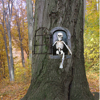 Décoration Murale Crâne Squelette en Résine pour Maison Hantée et Vente en Gros