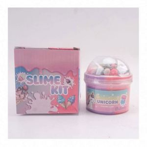 สไลม์พัฟฟ์ทำมือในขวดสีสันสดใส เนื้อเนียนนุ่ม บีบเล่นเพลินๆ ชุดดินน้ำมัน DIY บรรเทาความเครียดสำหรับเด็ก - Product Image 2