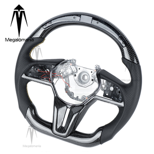 พวงมาลัยคาร์บอนไฟเบอร์ฟอร์จแบบกำหนดเอง Megalomania ขนาด 40 มม. สำหรับ Nissan <span class=keywords><strong>GTR</strong></span> 370Z R35 Z34 350Z Patrol - Product Image 2