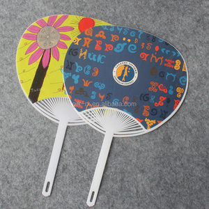 Ôn Châu Bán Buôn In Nhựa Fan Customized Giá Rẻ Manual Hand Fan - Product Image 3