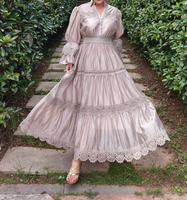 Haute Qualité Royal En Mousseline De Soie Dubaï Abaya Robes De Soirée Dentelle Appliques À Manches Longues Modeste Arabie Saoudite Robes Formelles Avec Ceinture