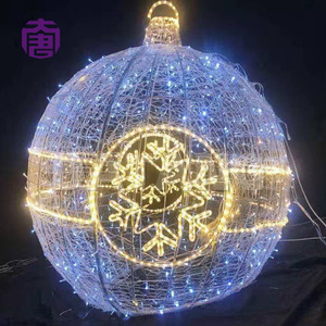 3D Sphere Metal Frame LED Christmas <b>Ball</b> Motif Light for Outdoor Park and Plaza Decoration - Product Image 6