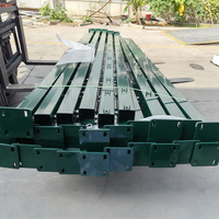 Panneau de clôture en treillis soudé à double barre YESON Ys-06 galvanisé et recouvert de PVC 656 868, anti-escalade, anthracite