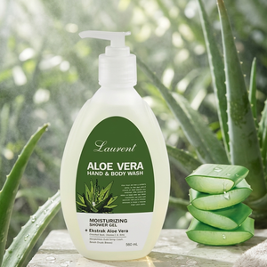Savon liquide pour les mains et le corps à l'aloe vera 500 ml Savon nettoyant doux à base de produits chimiques avec effet hydratant pour l'hygiène quotidienne et les soins de la peau - Product Image 1