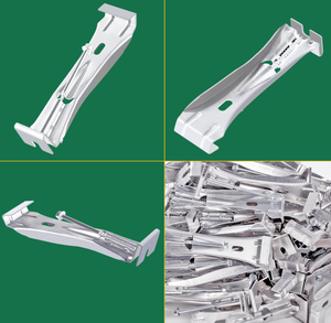 Supports cachés de 5 pouces en aluminium revêtu, design moderne avec vis de <span class=keywords><strong>gouttière</strong></span> pré-encapsulées résistantes à la rouille <span class=keywords><strong>pour</strong></span> applications de toiture - Product Image 4