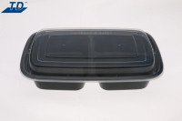 Contenedor de comida desechable de 2/3/4/5 compartimentos, contenedores de preparación de comida, fiambrera Bento de plástico para llevar, bandeja de comida con tapa