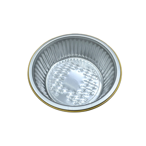 Conteneur en aluminium doré de qualité alimentaire recyclable de 520 ml, 620 ml, 720 ml avec couvercle, emballage alimentaire en métal, <span class=keywords><strong>vaisselle</strong></span> en aluminium - Product Image 3