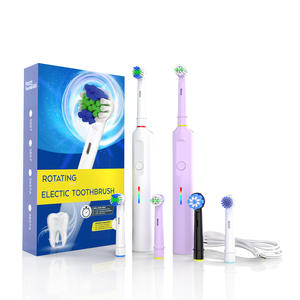Brosse à dents électrique rotative intelligente avec 8 têtes de brosse, étanche IPX7, rechargeable, pour adultes et enfants - Product Image 3