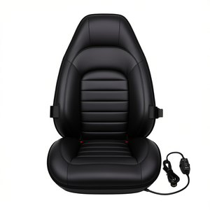 Cjqc245826401az Cojín calefactor para asiento de coche, 12V, espuma de cuero, controlador de temperatura ajustable para coches, SUV y camiones - Product Image 1