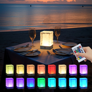 Touch Control Modern Crystal 16 Color <strong>Changing</strong> RGB Decorative Northern European Luxury Led Light <strong>Table</strong> Lamp - Product Image 5