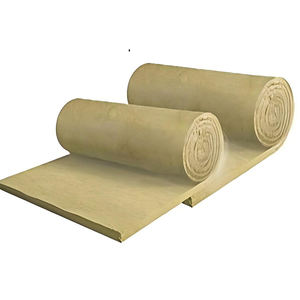 Insulasi Wol Batu Tradisional Gulungan Felt 60kg/<span class=keywords><strong>m</strong></span> (60K) Tidak Mudah Terbakar Kelas Ramah Lingkungan Tahan Korosi Peredam Suara - Product Image 2