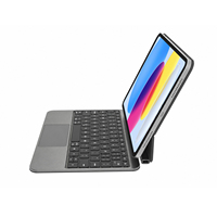 Clavier magique en aluminium pour iPad 10e génération 10,9 pouces et iPad 11e génération A16 11 pouces avec pavé tactile rétroéclairé RVB