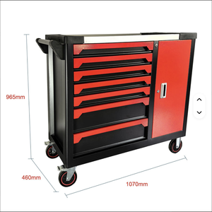 WKC 7-Drawer Steel Tool Cart With 500kg Load Capacity OEM/ODM Customizable Garage Storage Trolley for Workshop TK-10 TK-10 - Product Image 2