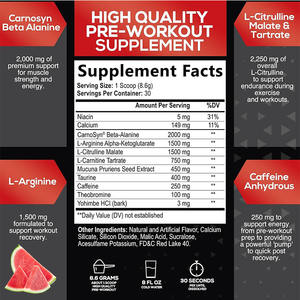 الأكثر مبيعًا علامة خاصة مسحوق ما قبل التمرين الأصلي للبالغين تخفيضات كبيرة في صالة الألعاب الرياضية - Product Image 6