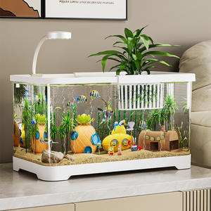 Ecosistema Todo en Uno con Luz Clip <span class=keywords><strong>y</strong></span> Filtro Integrado | Acuario de Micro-Paisaje <span class=keywords><strong>para</strong></span> Tortugas, Peces <span class=keywords><strong>y</strong></span> Mascotas Acuáticas - Product Image 4