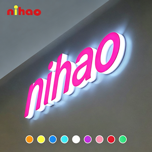 NIHAO Enseignes lumineuses LED personnalisables en métal pour centres commerciaux - Product Image 4
