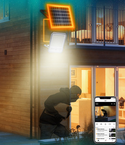 500W IP65 <b>Solar</b> Security Flood Light <b>Camera</b> Aluminum Spotlight Waterproof Outdoor Garden Landscape Road Light 6500-7500K 2535lm - Product Image 6