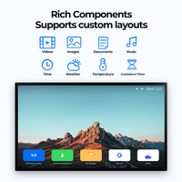 Pantalla Plana LCD Ultrafina de 43 Pulgadas para Señalización Digital, TV de Pantalla Plana Delgada para Uso en Tiendas Minoristas y Centros Comerciales