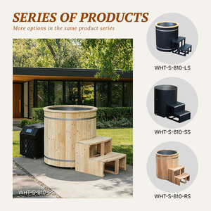 Bain froid en bois avec couvercle, fabriqué en usine (OEM/ODM), pour bain de glace et refroidisseur, idéal pour <span class=keywords><strong>spa</strong></span> et usage domestique - Product Image 4