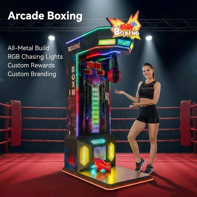 New Amusement Boxing Machine Arcade Punching Machine Big Punch Boxing Game Machine for Bars Amusement Parks or Shopping Malls