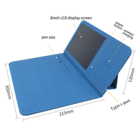 Alas Mouse Kantor Lipat dengan Pengisi Daya Nirkabel Standar Qi dan Tablet Tulis LCD Tanpa Kertas untuk Mengatur Meja Kerja