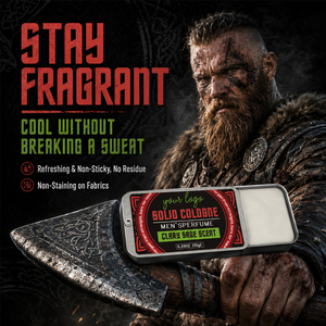 Parfum solide portable sans alcool, longue durée, parfum frais, sans résidu blanc, rafraîchissant pour homme, sauge sclarée naturelle - Product Image 6