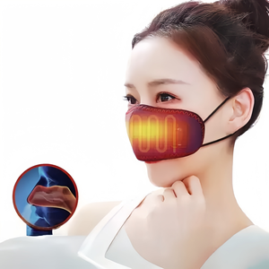 สมาร์ท3D อินฟราเรดไกลฝาครอบจมูกอุ่นฤดูหนาวประคบร้อนอุณหภูมิ3จับเวลาล้างทำความสะอาดได้สำหรับจมูกอุดอู้ - Product Image 1