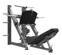 Presse à jambes commerciale en acier avec transmission à roulements, inclinaison à 45 degrés, équipement d'entraînement du bas du corps avec pile de poids de 198 kg FM-1024D