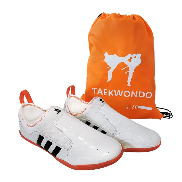 Cheap custom pu kungfu martial arts sports men woman comfortable taekwondo shoes