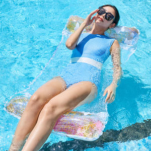 Silla Flotante Inflable Kelukeya con Red de Malla para Adultos, Asiento de Piscina, Flotador de PVC, Colchoneta Acuática - Product Image 4