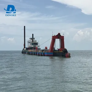 DINGKE Mud Sediment Gravel 16 Inch Sand Cutter Suction Dredger/Dredge/Dredging Mining Equipment Machine