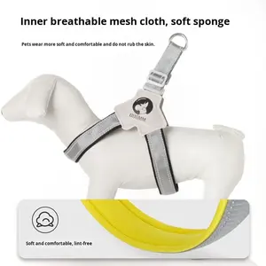 Harnais pour chien en polyester durable et alliage d'aluminium, fermeture à boucle, réfléchissant, réglable, anti-étranglement, léger, anti-évasion, directement de l'usine - Product Image 5