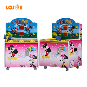 Machine de jeu d'arcade à monnayeur pour enfants, jeu de frappe de souris et de grenouilles à marteau d'intérieur - Product Image 1