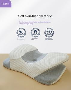 Pijat kontur ergonomis, bentuk kupu-kupu-bantal busa memori perlindungan leher kesehatan tengkuk untuk perawatan Hotel Untuk berkemah - Product Image 4